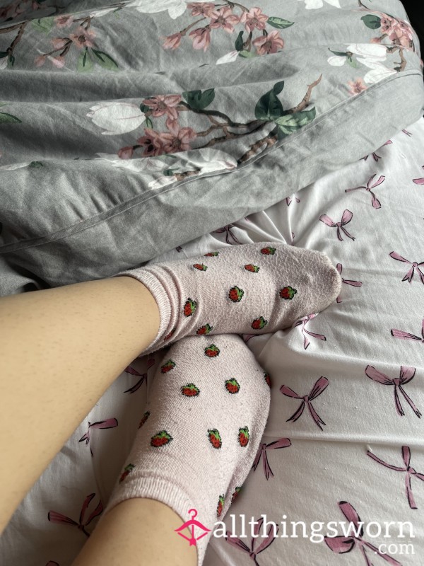 Pink Strawberry Socks