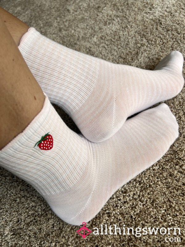 Pink Strawberry Socks