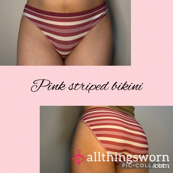 Pink Striped Bikini