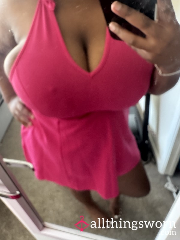 🌸 Pink Summer Dress — Soft, Flirty & Lightly Worn
