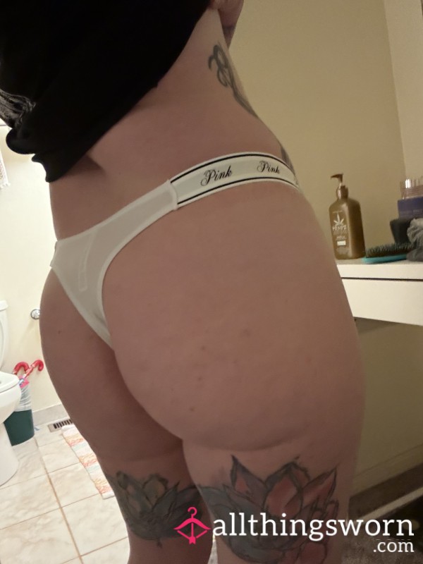 Pink Thick Strap Thong - XL
