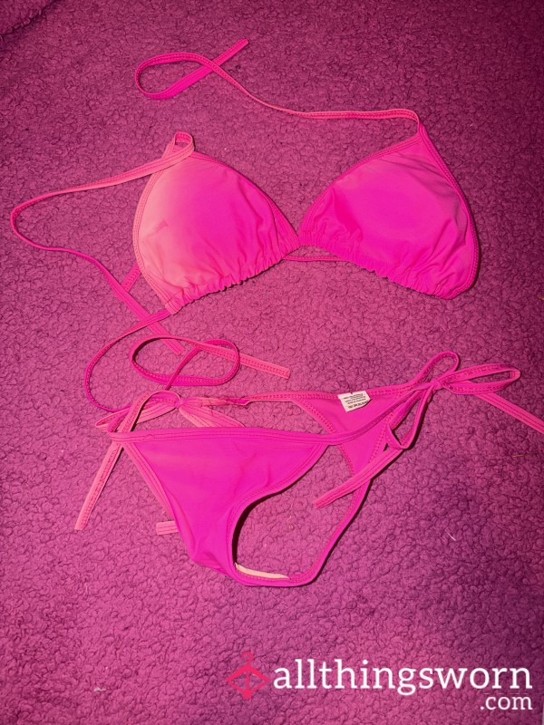 Pink Thong Bikini