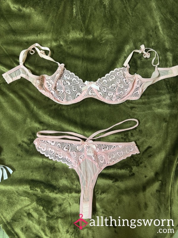 Pink Thong + Bra Set 💕