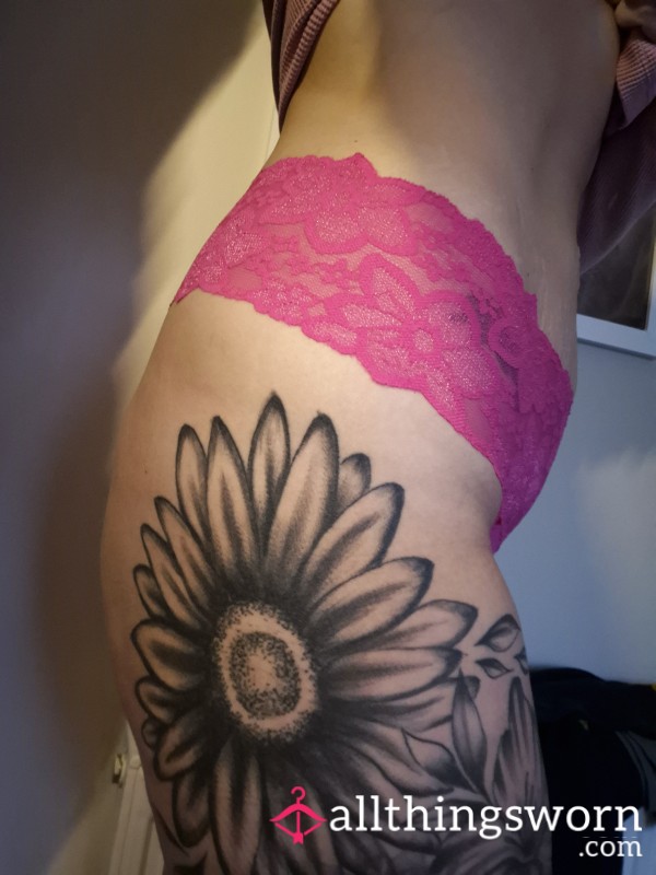 Pink Thong, Worn All Day.