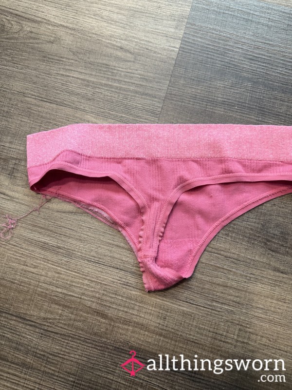 Pink Thongs 💓 Can Customize Wear Time And Fun💋💋💦 Just Let Me Know!