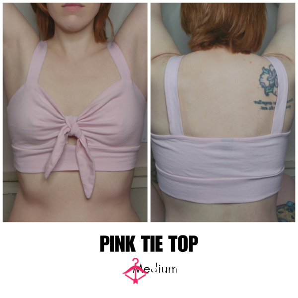 PINK TIE TOP