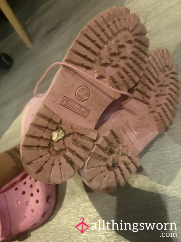 💗 Pink Timberland Boots