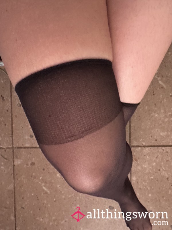 Pink Toes In Sheer Nylon