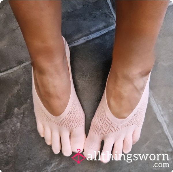 Pink Toesies/Slips/Footsies Toe Socks