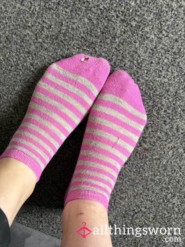 Pink Trainer Socks