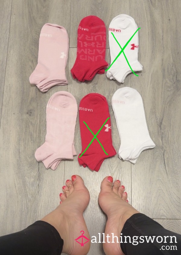 Pink UA Socks