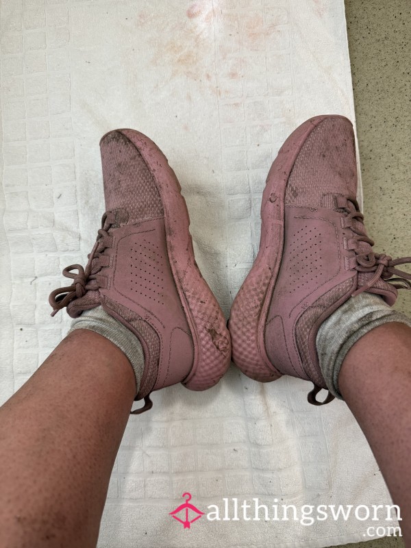 Pink Under Amour Trainers