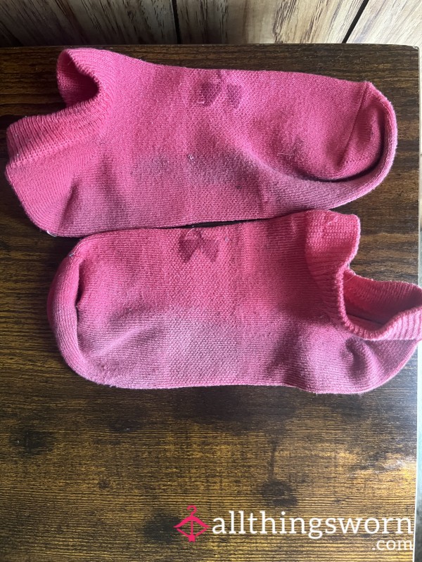 Pink Under Armour Ankle Socks