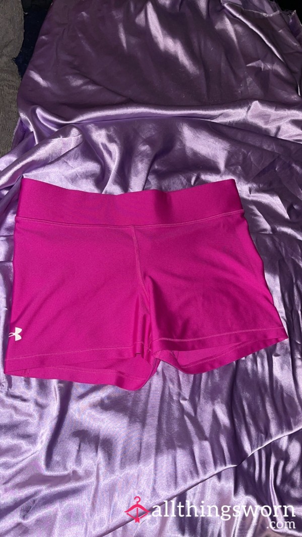 Pink Under Armour Booty Shorts
