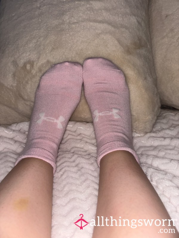 Pink Under Armour Low Cut Socks