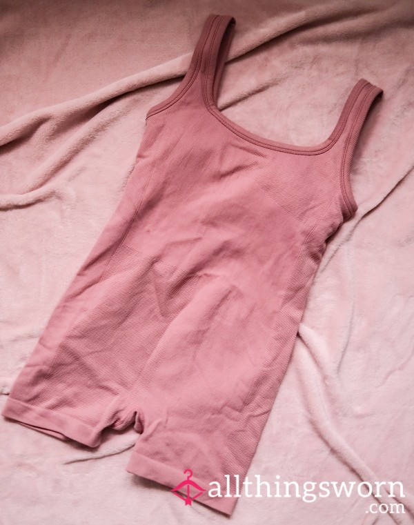 Pink Unitard - 3 Day Wear 💗 Worn Without Panties