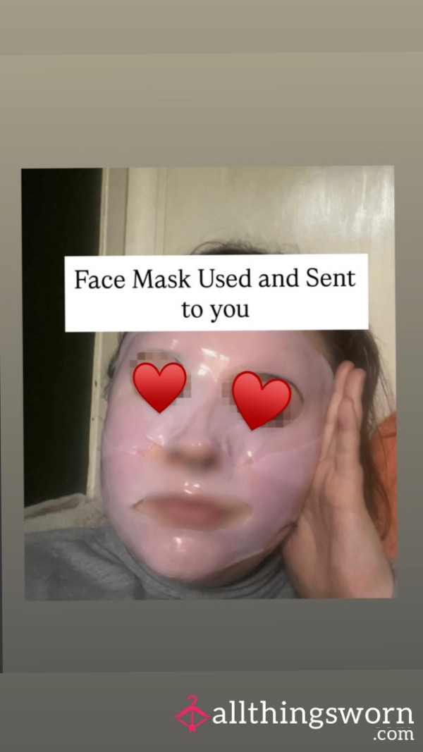 Pink Used Face Mask