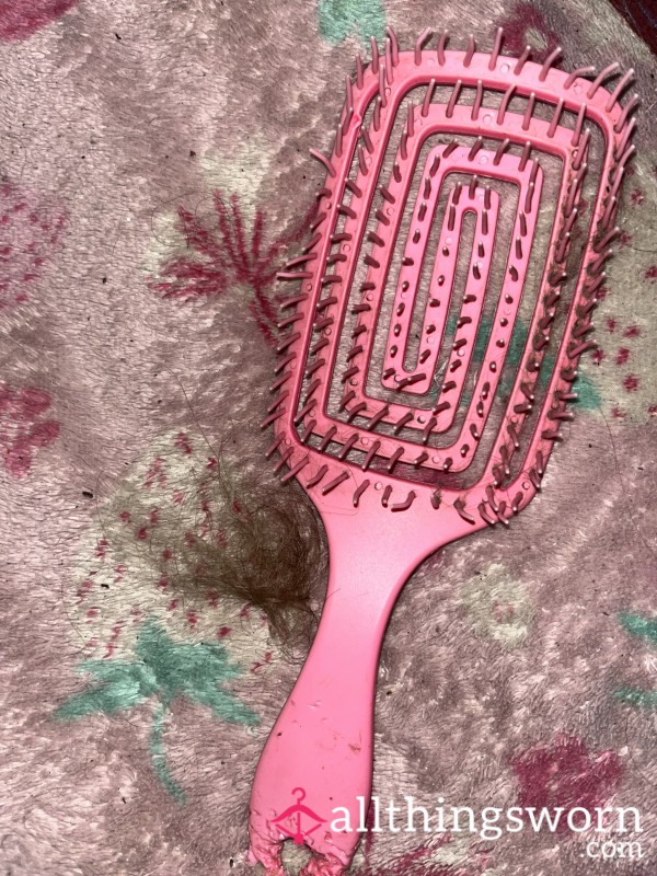 Pink Used Hair Brush