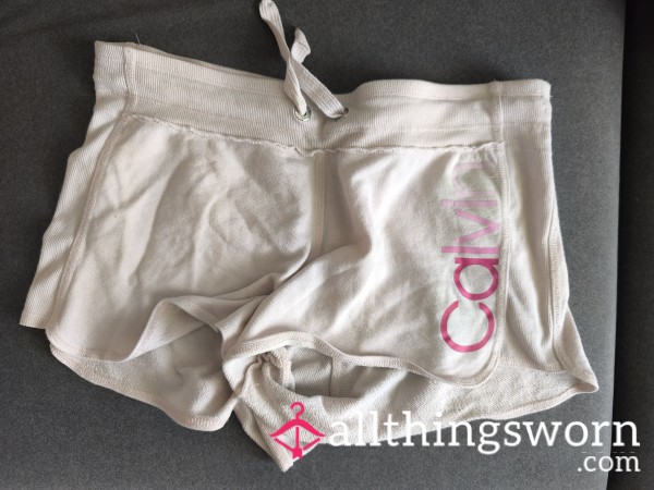 Pink Used Worn Shorts Which I Used For Gym And Housekeeping.