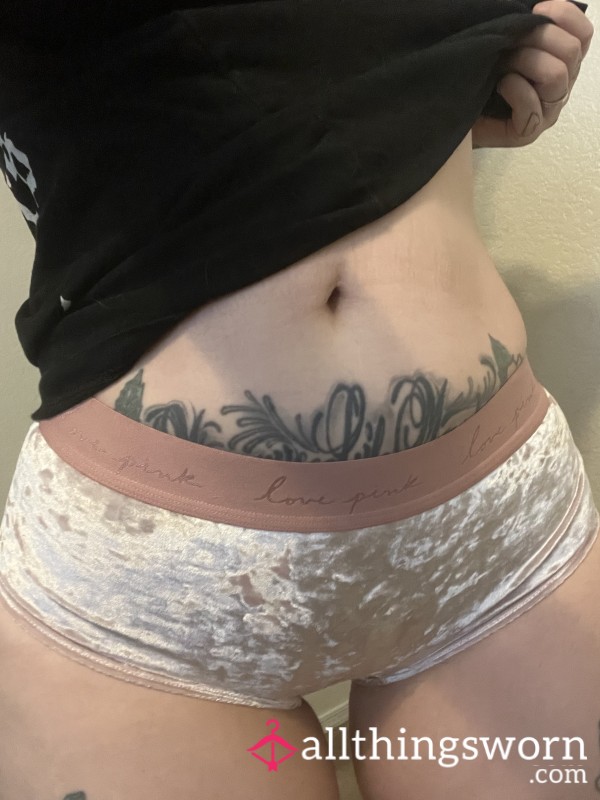 PINK Velour Boy Cut Panties