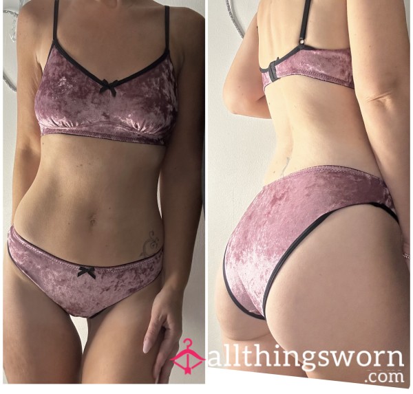Pink Velour Set