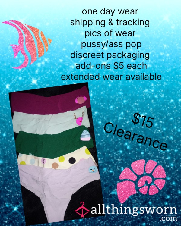 Pink Victoria Secret Christmas Collection Thongs