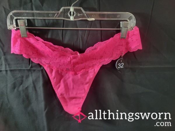Pink VS Lace Thong