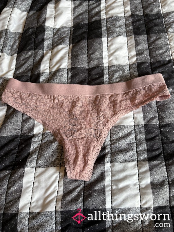 Pink VS Lace Thong