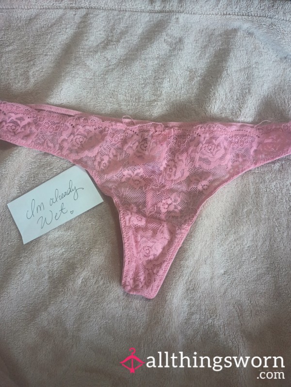 Pink W/bow Secret Treasures Thong