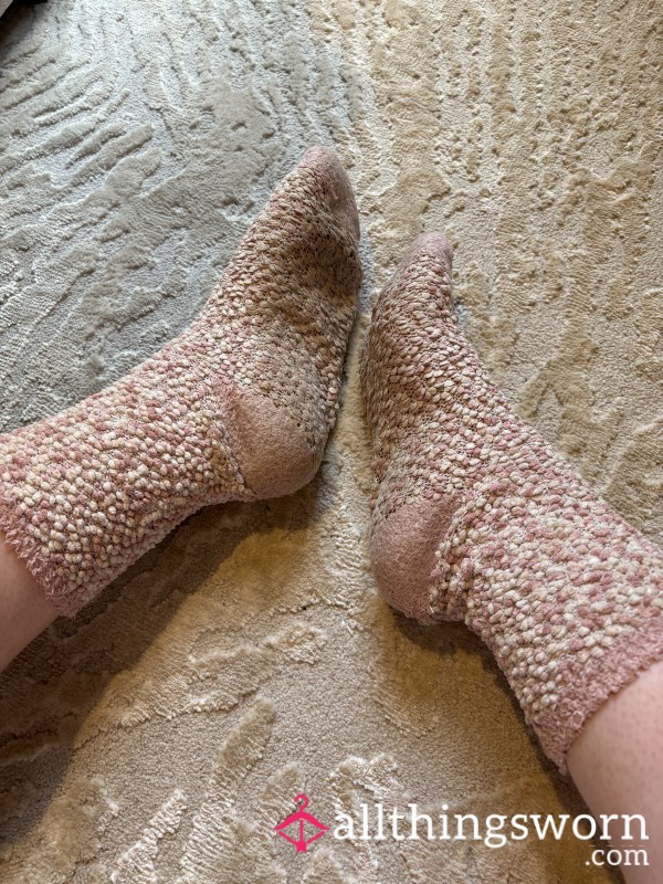 Pink Well Worn Fluffy Socks