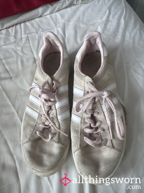 Pink Well- Worn Sneakers
