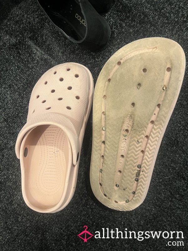 Pink Well Worn Used Shoes