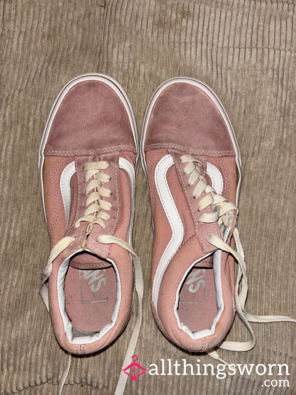 Pink Well-Worn Vans Sneakers Size 6
