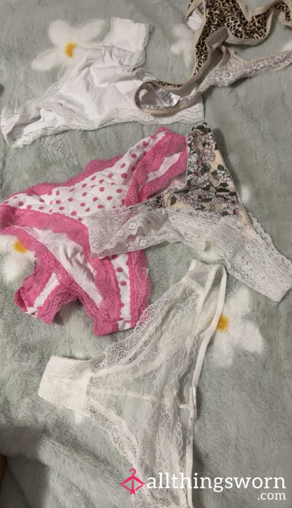 Pink White Leopard Pick A Thing For Me To Wear A Send You 🥵😈 Size 6 Skinny Petite Blonde Naughty Little Angel