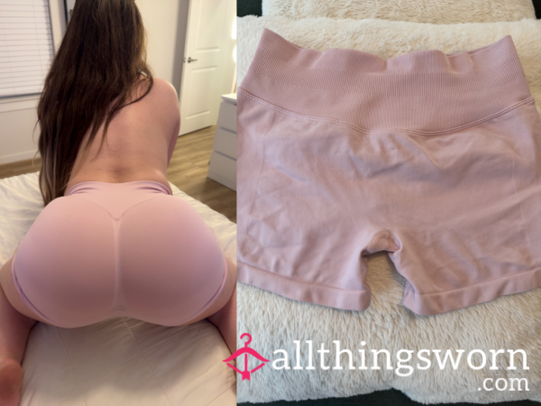 Pink Workout Booty Shorts🍑😈