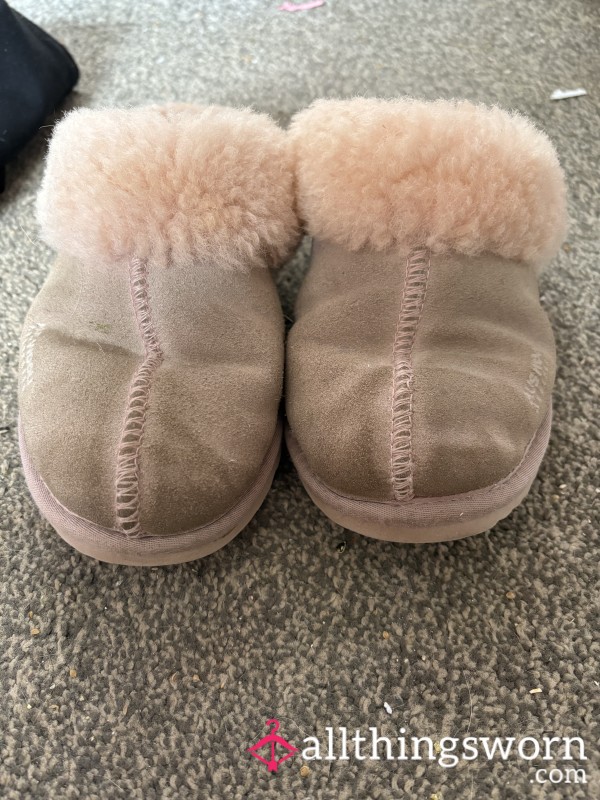 Pink Worn Slippers