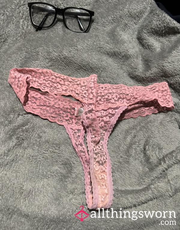 Pink Worn Thong 🍋 Saturated With The Scent Of … Me 💦💦