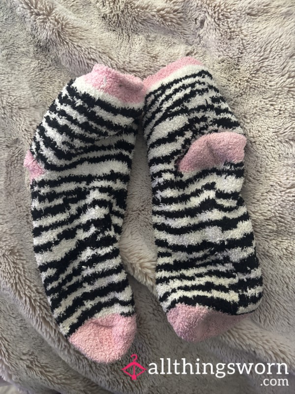 Pink Zebra Socks 💋