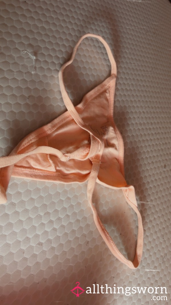 Pink/orange Thong Size M