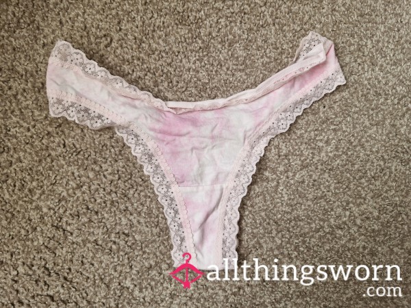 Pink/white Panties