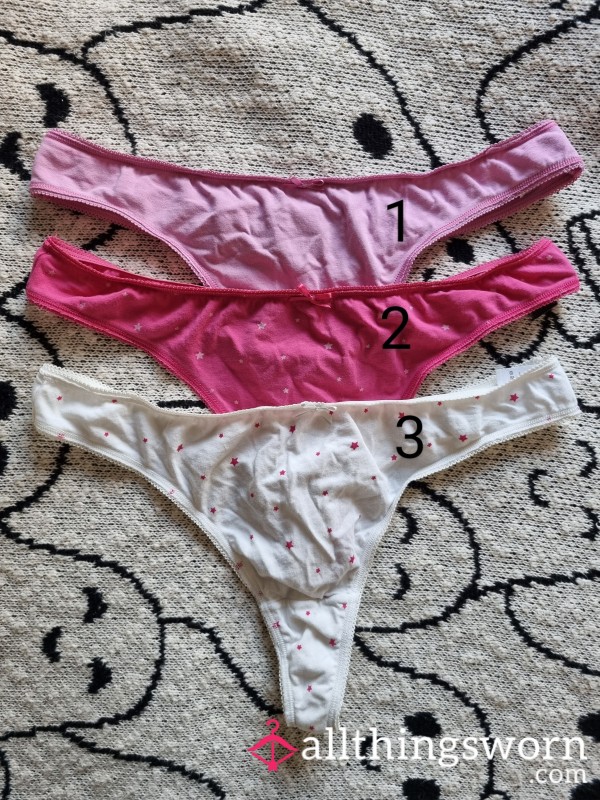 P7: Pinky Cotton Thong Selection