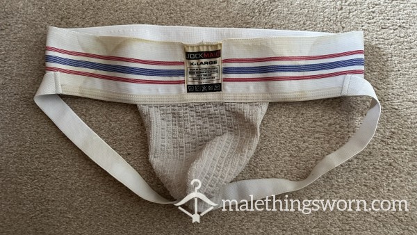 Pis And C*m Soaked Jockmail Jockstrap XL