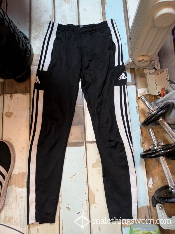 Pi*s Soaked Black Adidas Joggers (S) 28-32