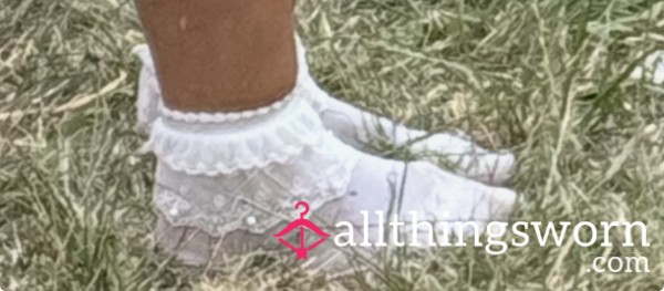 Pi*s Soaked Flower Socks Right Sock