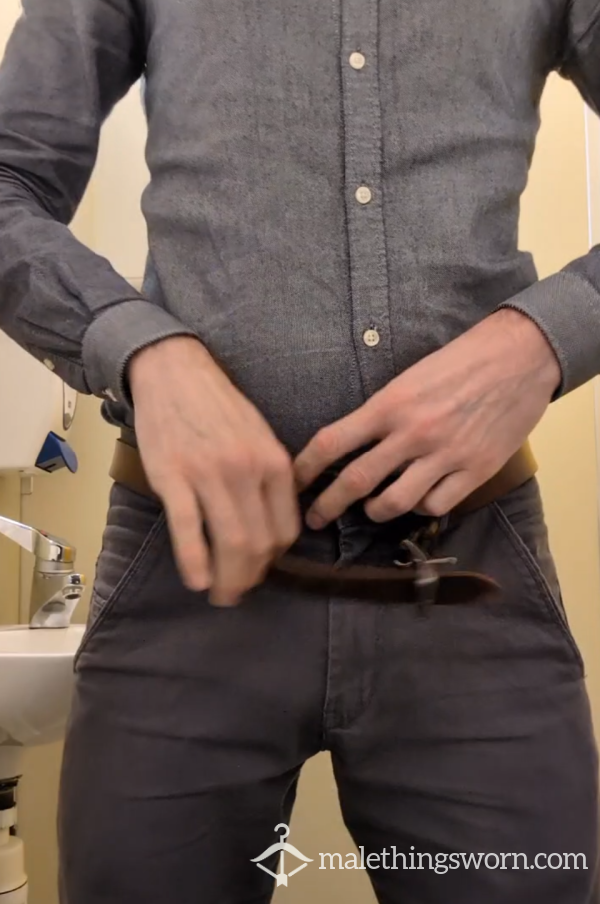 Pi*sing At Work While Wearing Jockstrap