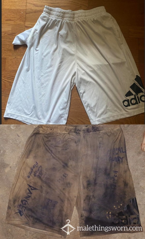 Pi*sing In Adidas Shorts Currently Listed For Sale