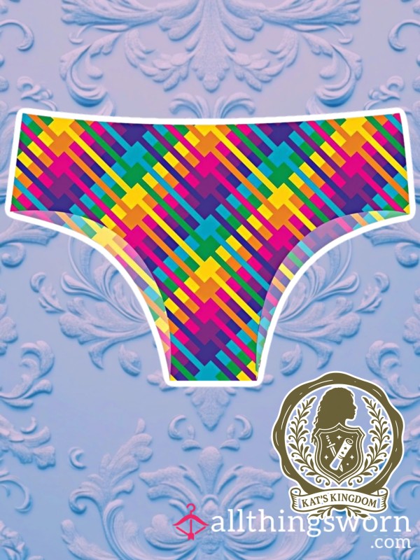 🌈 Pixel Play | CheekBoss Rainbow Cheeky Panty (XXL)