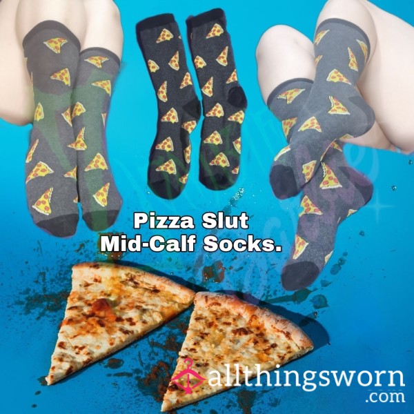 Pizza Sl*t Socks