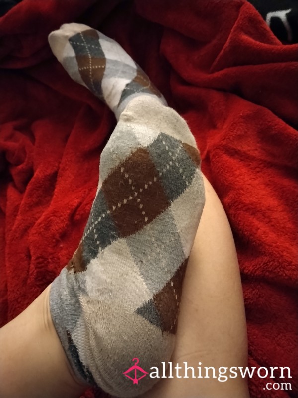 Plaid Ankle Socks