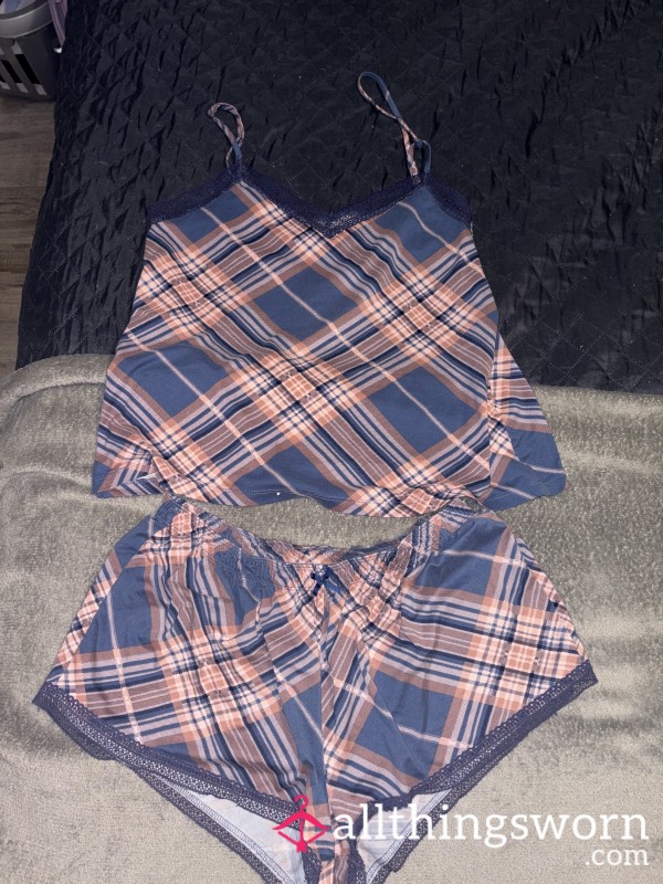 Plaid Dreams In The Amid PJ Set 💤